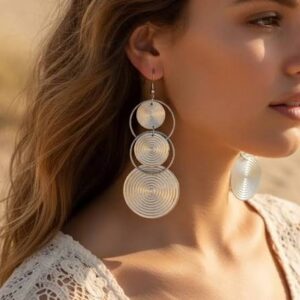 گوشواره طلا 18 عیار زنانه مانچو مدل efgs005